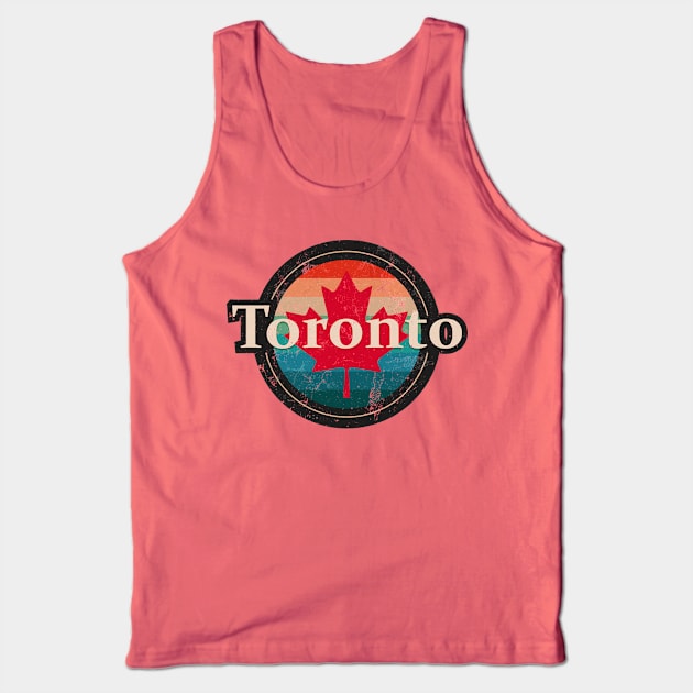 Retro Vintage Toronto Tank Top by Jennifer